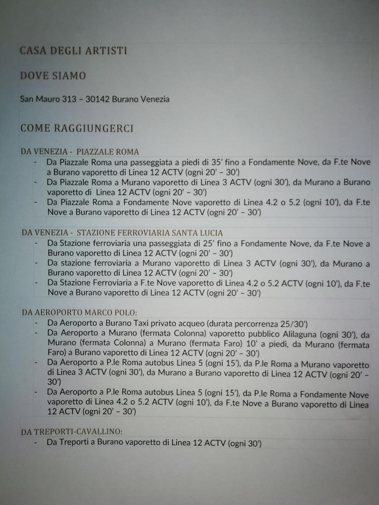 Apartment Casa Degli Artisti Burano